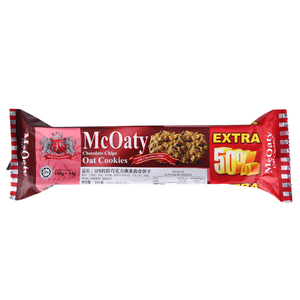 进口GPR粒粒巧克力燕麦曲奇饼干108g(新老包装交替)