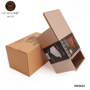 学厨香槟金色不粘吐司盒