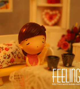 diy手工小屋生日情人礼物 原创灯光展盒情侣场景 温馨的白色客厅