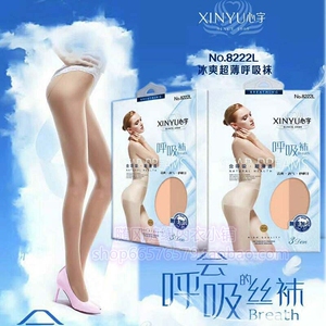 心宇8222L超薄3D冰爽呼吸袜小T档宽腰隐形包芯丝超薄吸汗连裤丝袜