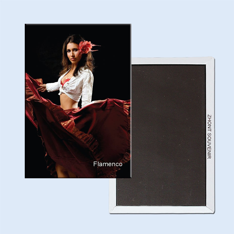 卡通西班牙弗拉门戈舞风情西班牙舞礼品磁性冰箱贴5344个性创意