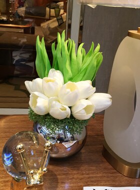 郁金香客厅仿真摆件装饰花