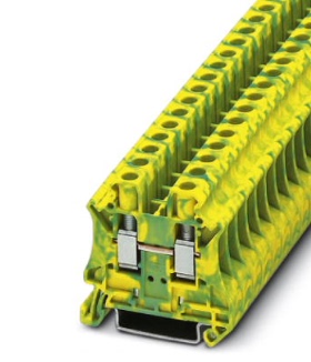 菲尼克斯正品 UT6-PE 直通式接地端子3044157 一进一出57A 6平方