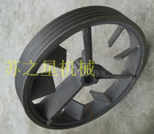 空压机铁轮1.6立方3立方机头散热轮空压机皮带轮泵头轮子机头铁轮