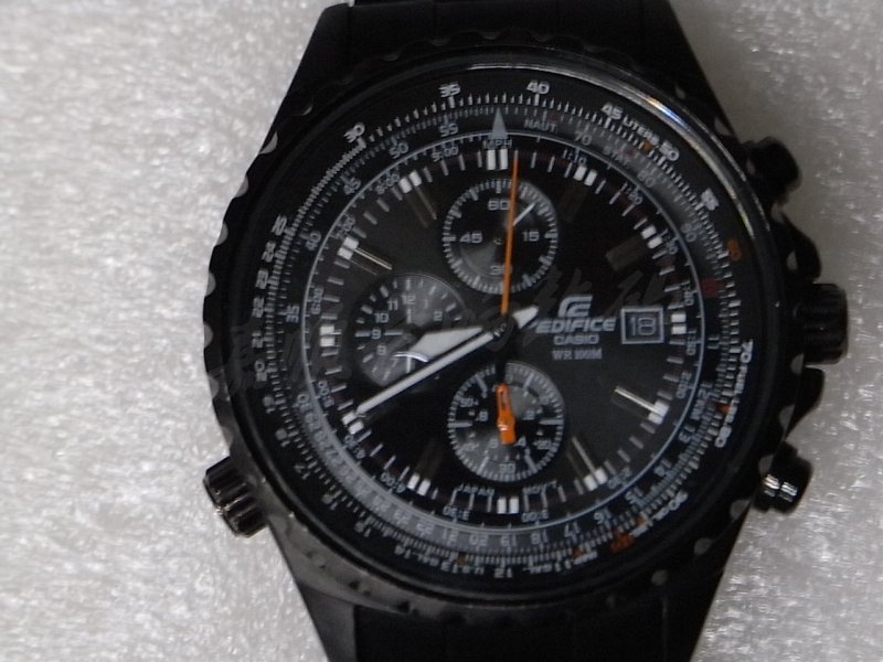 正品卡西歐(CASIO)手表 edifce系列金屬石英表男表EF-527BK-1AV