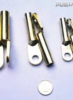 超厚国标凤凰镀锡堵油铜接头DT-70mm2 堵油铜鼻子70平方 凤凰牌