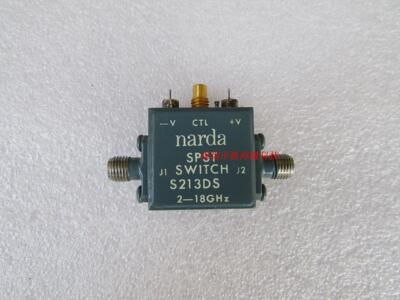 S213DS Narda 1-18GHz 3W SPST SMA PIN高速 射频微波 同轴开关