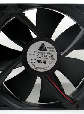 全新 台达高档机箱风扇 AFB1312M 12V,0.38A 双滚珠