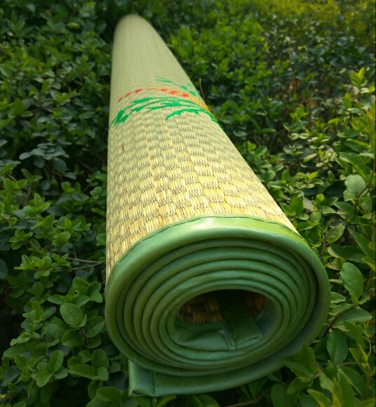 傳統涼草折疊雙人席子