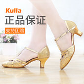 女成人中跟高跟初学者恰恰真皮软底四季 拉丁舞鞋 国标舞蹈 女式 新款