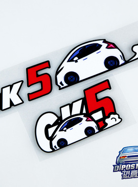 潮流个性GK5飞度车贴JDM贴画涂鸦拉花侧挡贴油箱盖贴车身贴防水贴