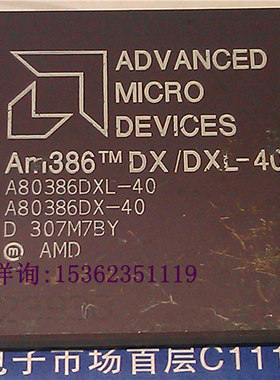 AMD AM386 DX/DXL-40 A80386DX-40 PGA 微处理器 老CPU收藏/保用