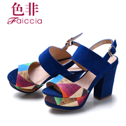 Non genuine sheep Beijing Summer styles counters rough with women Sandals WHB6A3604A