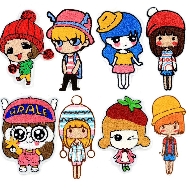 卡通毛线布贴大号宝宝衣服补丁贴毛衣被子装饰贴花补洞贴布裤贴