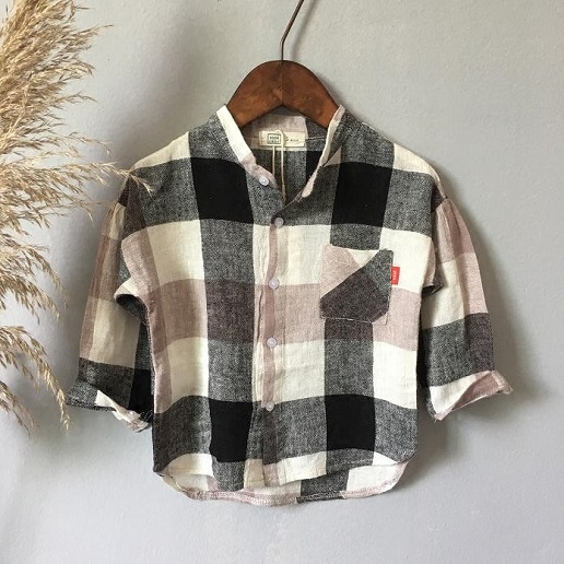 Chemise enfant à manche longue - Ref 2083029 Image 1
