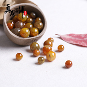 蔵-type ice dragon veins agate round beads agate natural across the diamond Moon and stars Bodhi in the Pearl loose beads DIY Accessories Accessories