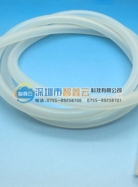 智鑫云机械手配件硅胶气动软管3.5MM*6MM硅胶白色透明真空气管