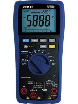 【原装正品】台湾得益DE-208A 万用表数字高精度（真有效值）