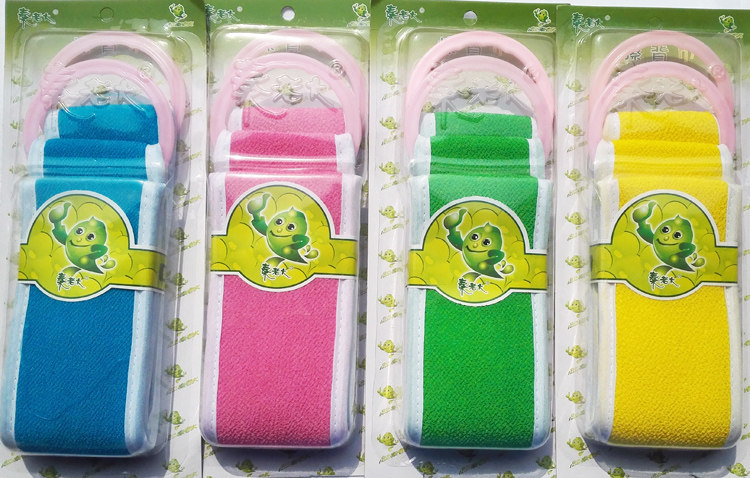 秦老大正品护肤澡巾拉背洗澡巾 精品长条加长加厚 中纱 2个包邮