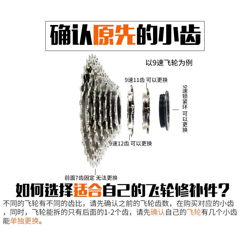 Pignon de vélo 9 vitesses - Ref 2363156 Image 1