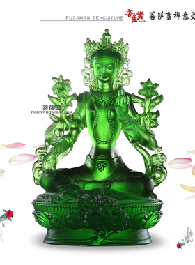 观音文化佛堂绿度母佛像