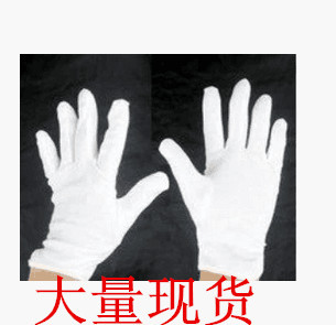 鼓号服仪仗队服装配饰手套升旗手服装鼓号队服装专用白色加厚手套