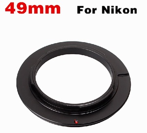 Nikon口 49mm镜头反接环AI-49mm 倒接环 倒接圈 微距助手