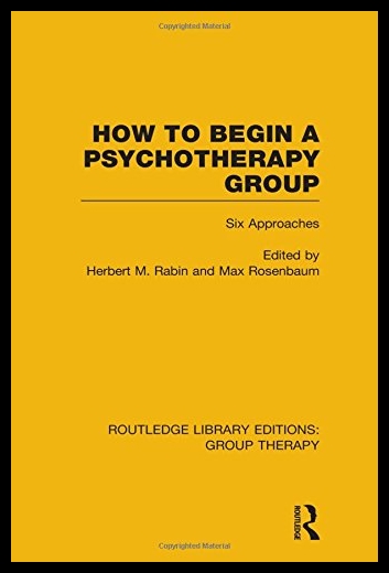 【预售】How to Begin a Psychotherapy Group (RL