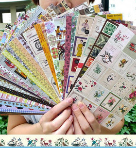 bentoy 8800贴纸 DIY贴纸 手工皂盒封口贴 包括24张 手工皂标签