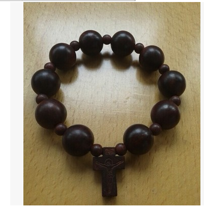 包邮正品15mm天然印度小叶紫檀玫瑰经手链念珠手镯手串