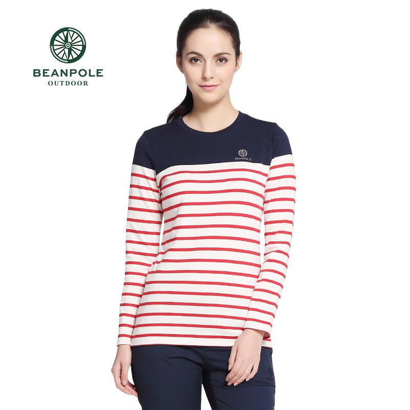 BEANPOLE±õ²¨ ´º¼¾ÐÂÆ·Å®Ê¿ÐÝÏÐÌõÎÆ³¤ÐäTÐô BO6841C04
