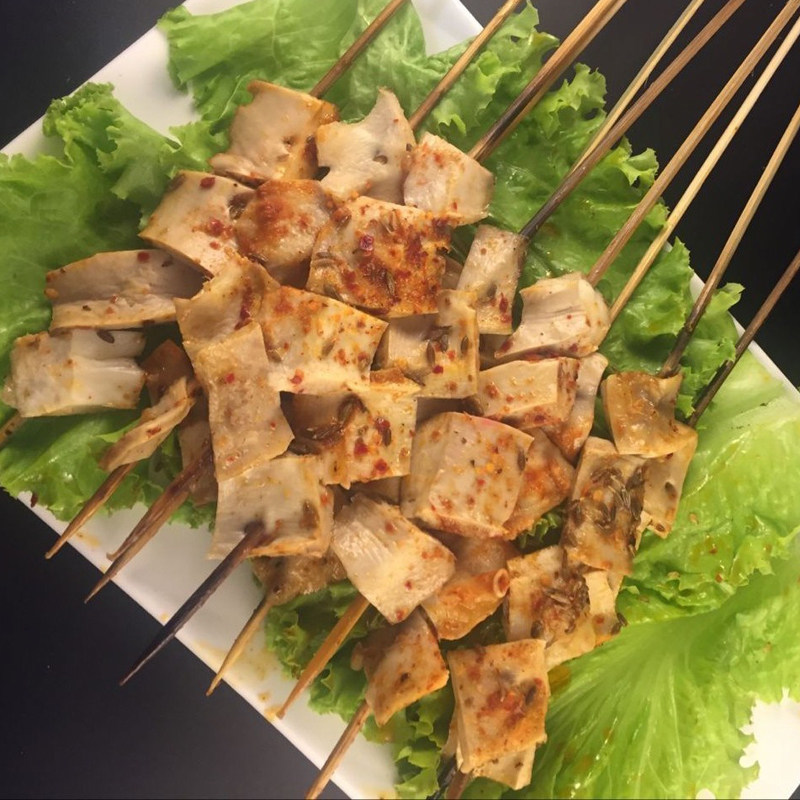 东北特色小吃美食烧烤心管6串