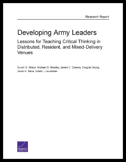 【预售】Developing Army Leaders: Lessons for Teaching Cri