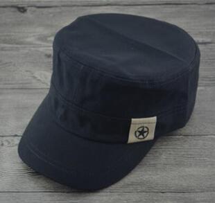 平顶帽五角星鸭舌帽男士 遮阳帽女韩版 户外时尚 平顶帽 帽子春秋季