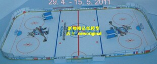 m 冰球球场曲棍球橄榄球冰球场冬季冰上运动比赛项目模型