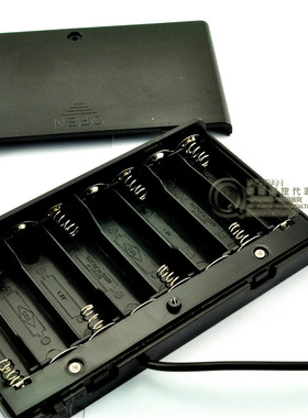 5号8节电池盒 12V电池盒 带DC头 带开关 盖电池盒 全密封