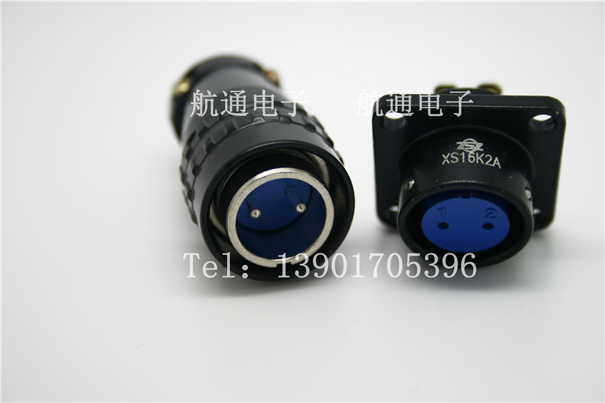 航空插头XS16J2PK2A热电偶J2P2芯 34579芯 螺丝压接接头可加工焊
