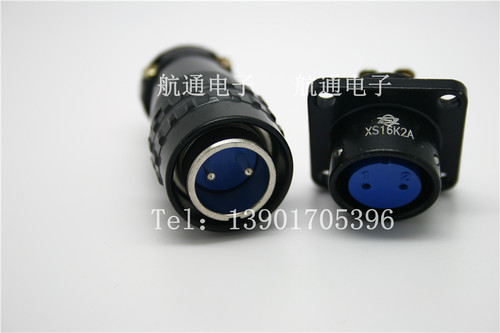 航空插头XS16J2PK2A热电偶J2P2芯 34579芯 螺丝压接接头可加工焊