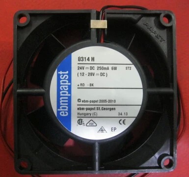 全新正品德国ebmpapst 8314H 8032 24V 6.0W 8CM/厘米 变频器风扇