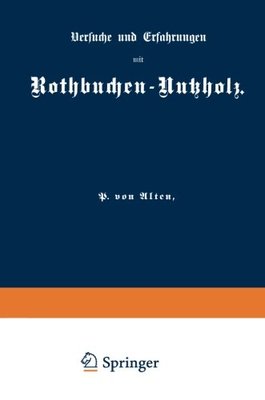 【预订】Versuche Und Erfahrungen Mit Rothbuc...