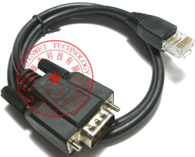 定做研华ADAM-5090模块RS232连接线 RJ45(10P10C)转DB9串口线