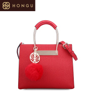 Honggu red Valley women for 2016 national wind hit the color hair catcher's shoulder bag 6944