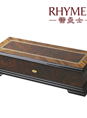 韵升雷曼士Y156M1木盒贴皮八音盒音乐盒创意生日礼物商务乔迁团购