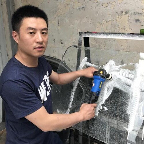 新款设备研磨痕迹神器汽车玻璃