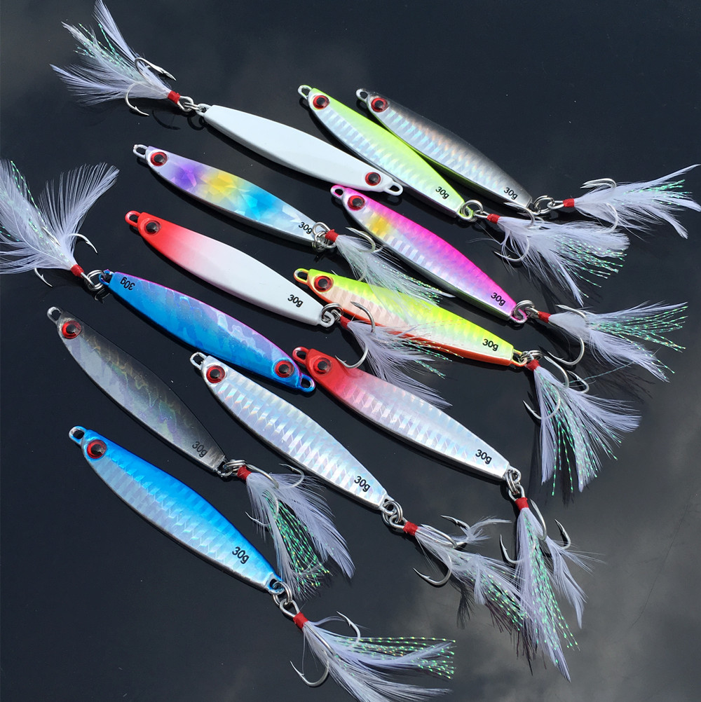 万亚岸抛假饵铁板30g亮片