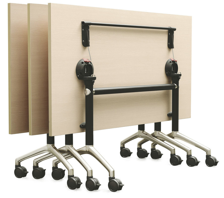 简约SOHO办公会议折叠长条办公桌