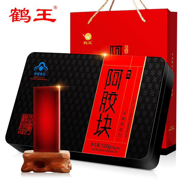 鹤王 阿胶块 30g*4块 优惠券折后￥79包邮（￥279-200）