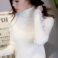 Белый цветной длинный приталенный базовый приятный телу демисезонный свитер, средней длины, увеличенная толщина, в обтяжку, коллекция 2023