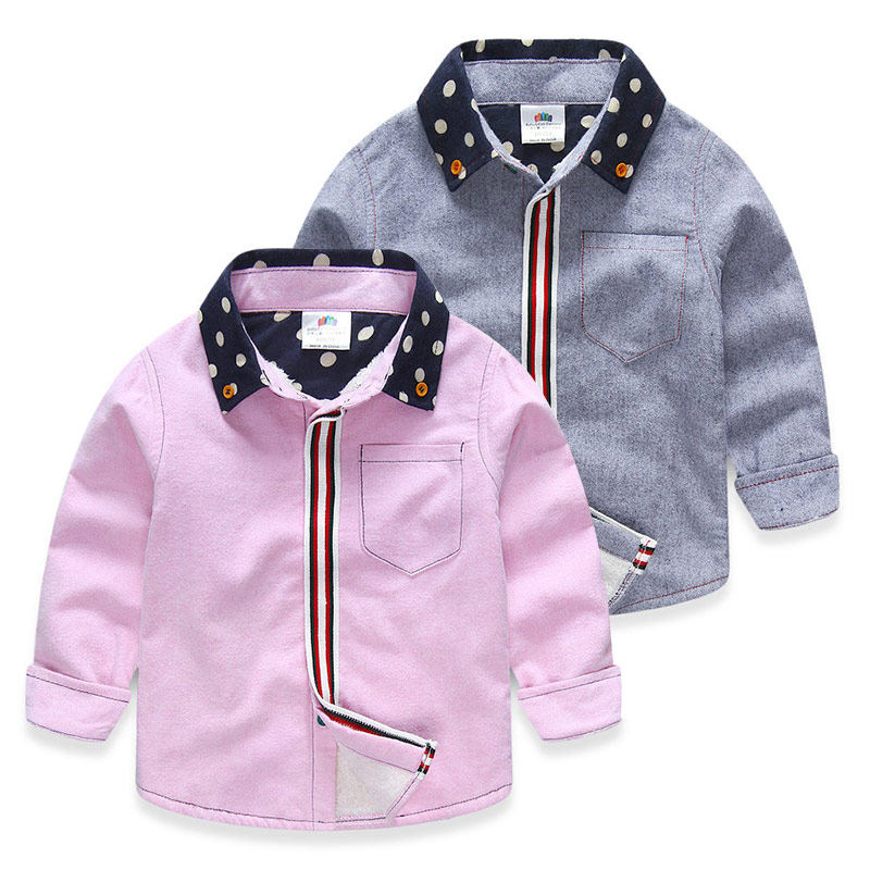 Chemise garcon à manche longue - Ref 2081960 Image 1