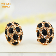 Mu-Mu-jewelry earrings female temperament of Coccinella septempunctata simple fashion Joker hypoallergenic earrings earring accessories